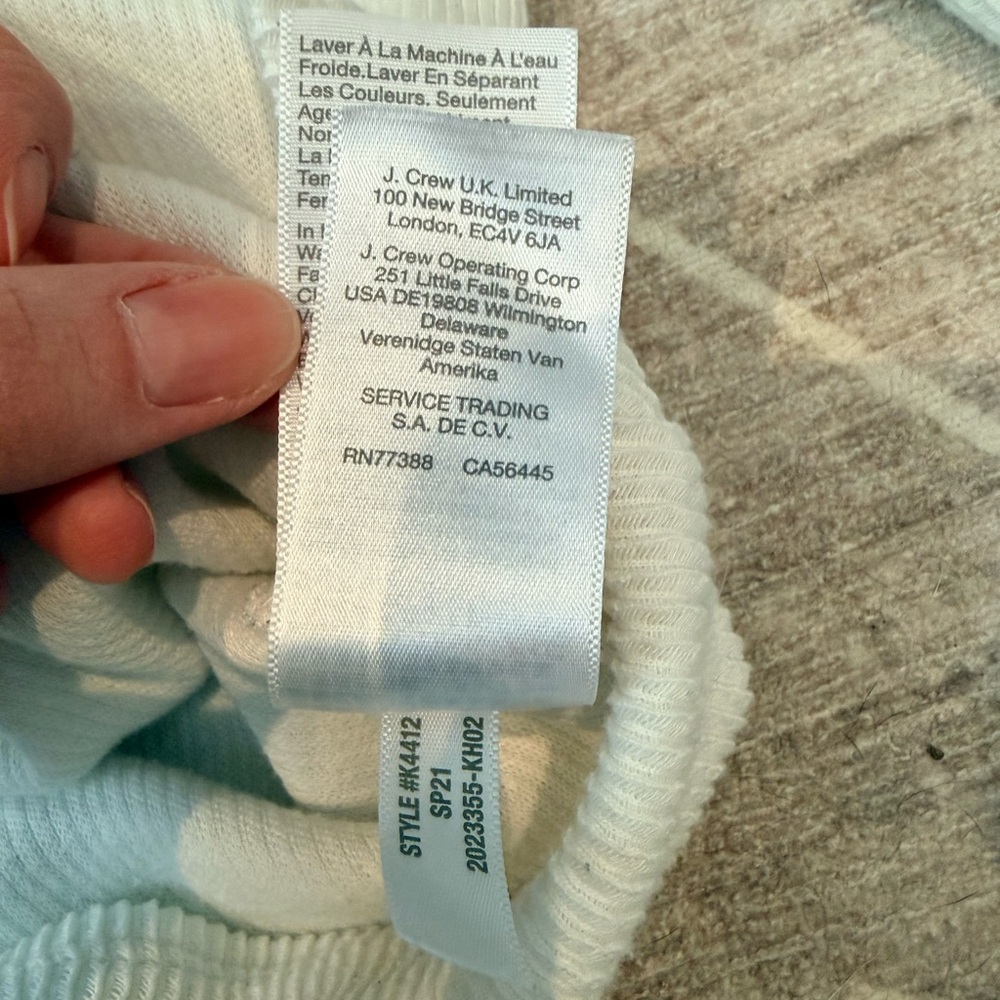 Madewell Cream Knotted Long Sleeve Top - Picture 5 of 7